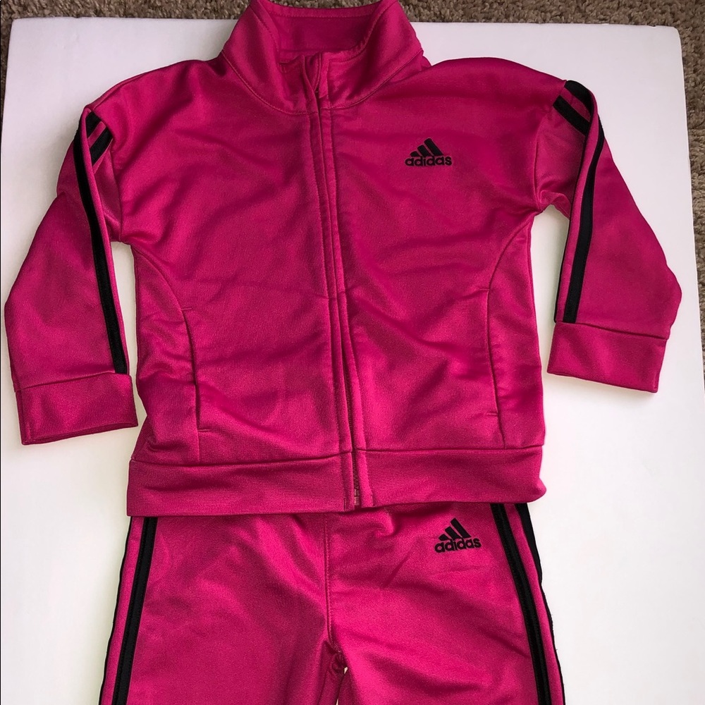 Adidas toddler two-piece track suit. Size: 18 mos